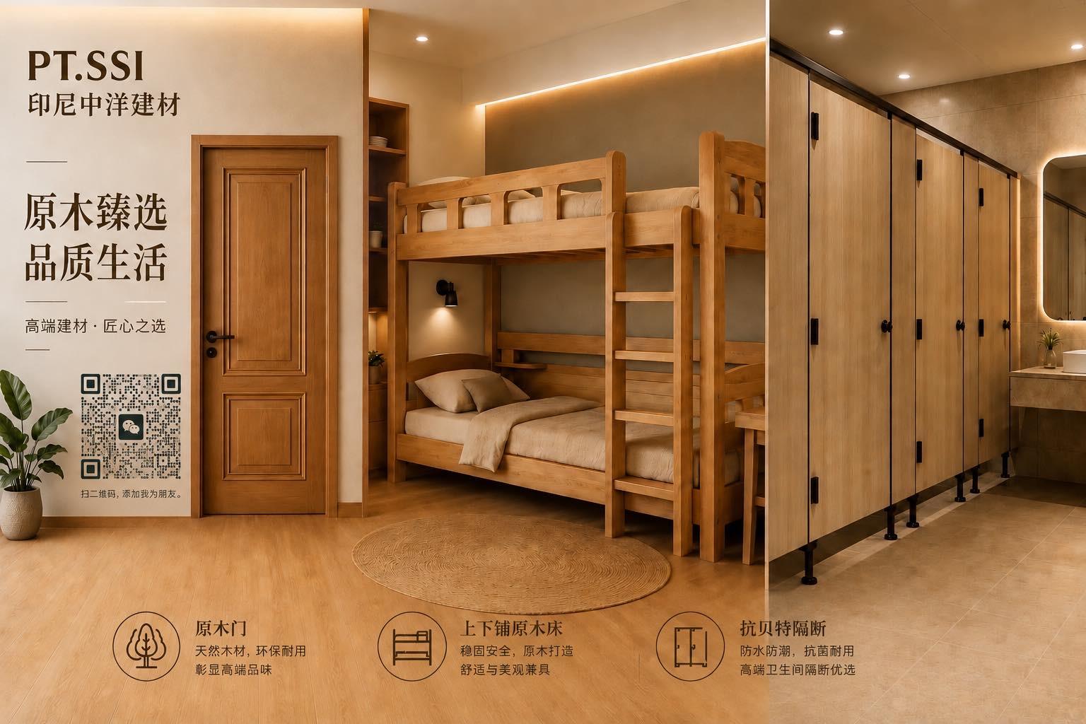 生产原木门、碳晶复合木门；原木床、原木餐桌；板式办公家具、板式衣柜；抗贝特卫浴隔断、PVC板卫浴隔断；室内外装修施工
