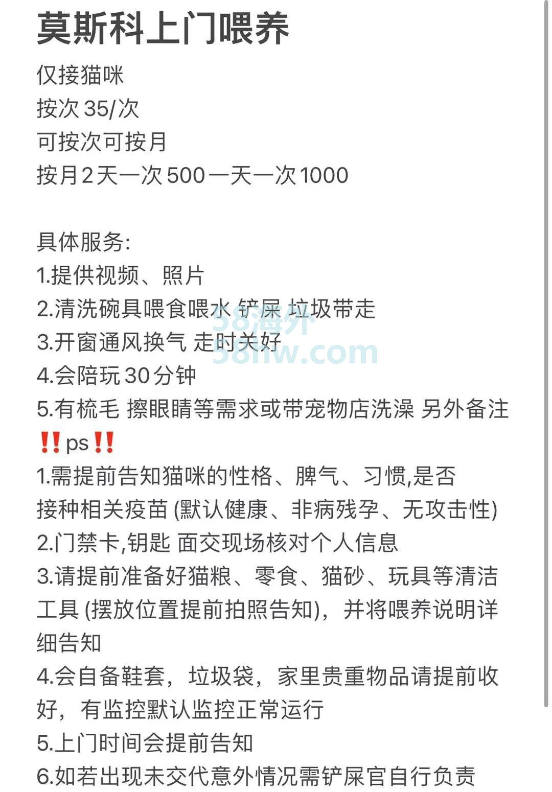 上门喂养